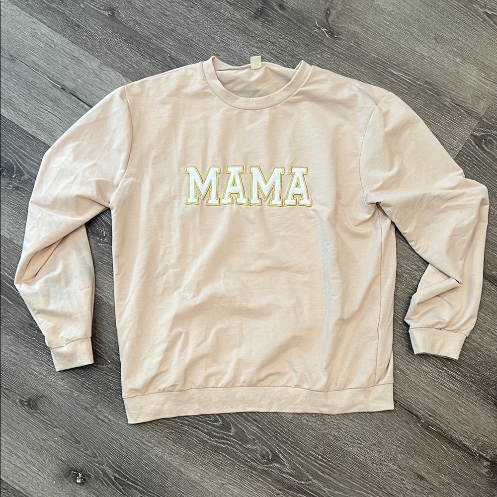 Beige 'MAMA' Sweatshirt